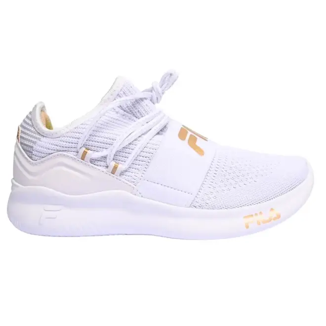 Tênis Esportivo Feminino Fila Trend 2.0 - Branco/Ouro