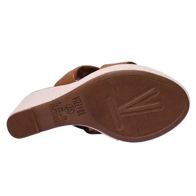 Tamanco Vizzano Plataforma Laço Marrom Feminino