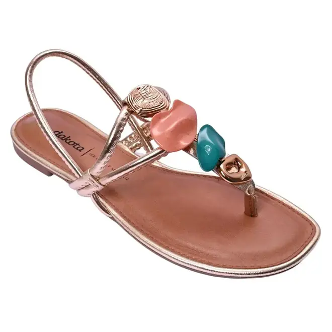 Sandália Dakota Flat Feminino Champagne