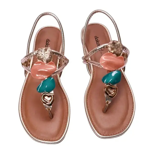 Sandália Dakota Flat Feminino Champagne