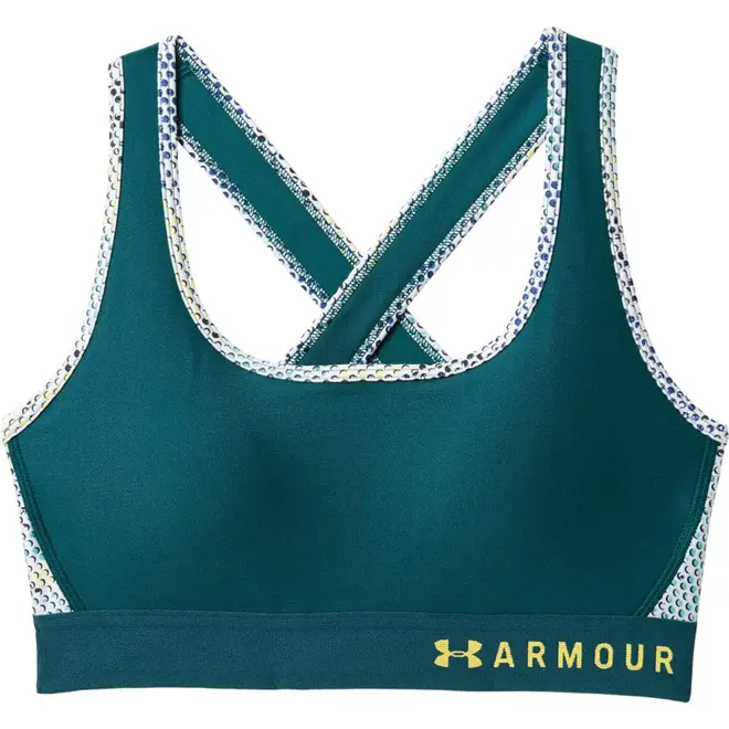 Top Médio de Treino Feminino Under Armour Impacto Armour Crossback Print