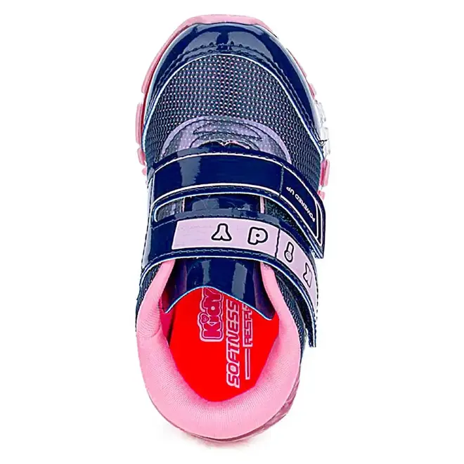 Tênis Casual Infantil Kidy Feminino Marinho/Rosa