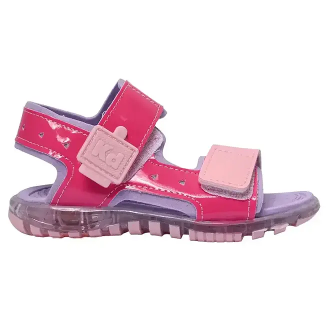 Sandália Kidy Papete Roxo e Rosa Infantil