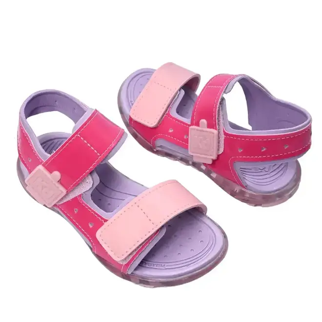 Sandália Kidy Papete Roxo e Rosa Infantil