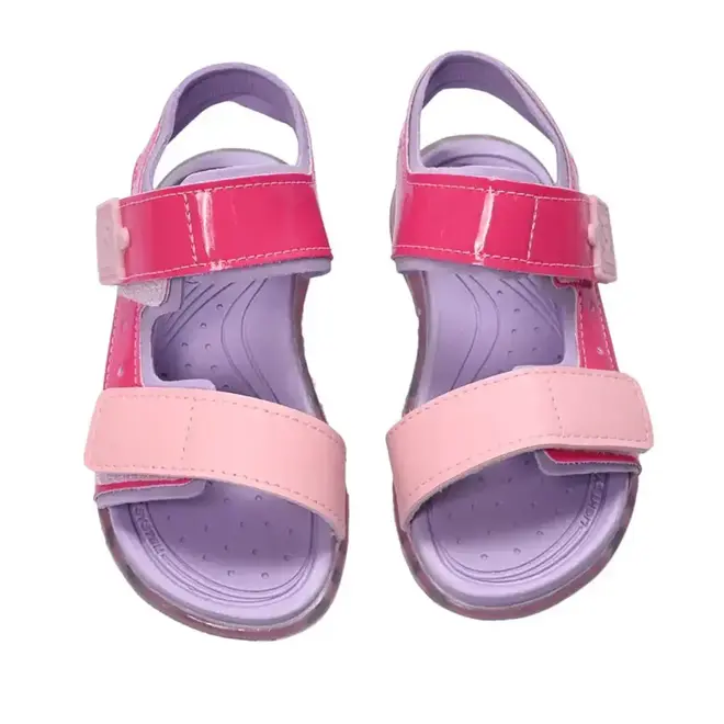 Sandália Kidy Papete Roxo e Rosa Infantil