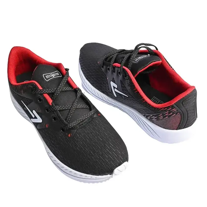 Tênis Esportivo Masculino Box 200 - Preto/Vermelho