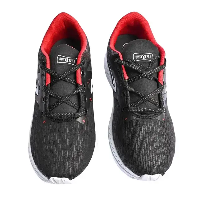 Tênis Esportivo Masculino Box 200 - Preto/Vermelho