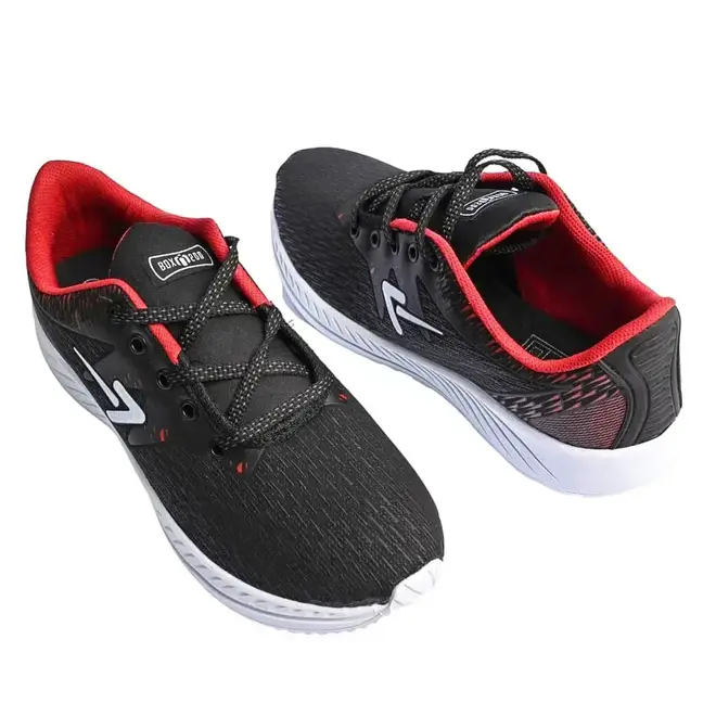 Tênis Esportivo Masculino Box 200 - Preto/Vermelho