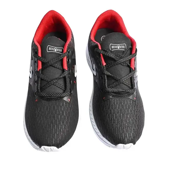 Tênis Esportivo Masculino Box 200 - Preto/Vermelho