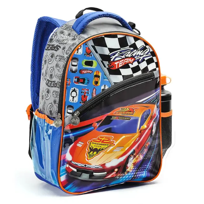 Mochila Escolar 16" Carros Seanite - Colorida
