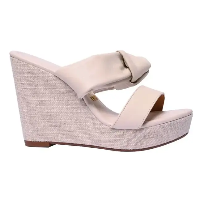 Tamanco Vizzano Plataforma Laço Branco Feminino