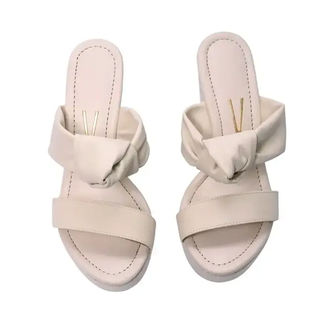 Tamanco Vizzano Plataforma Laço Branco Feminino
