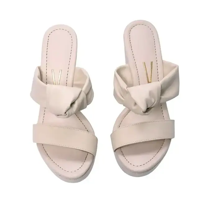 Tamanco Vizzano Plataforma Laço Branco Feminino