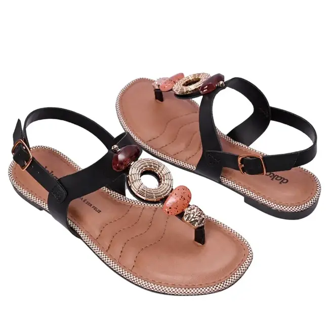 Sandália Flat Dakota - Preto