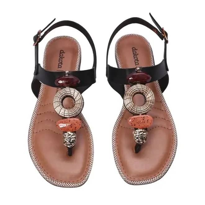 Sandália Flat Dakota - Preto