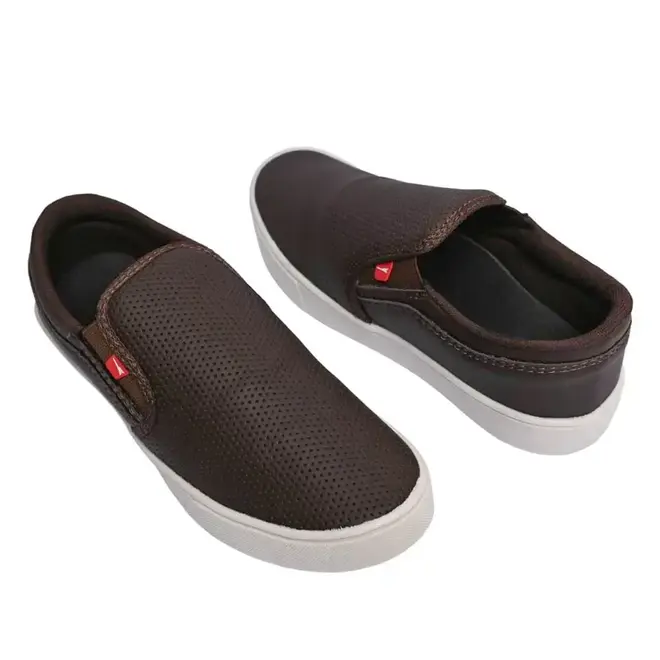 Tênis Slip On Masculino Rayon - Café