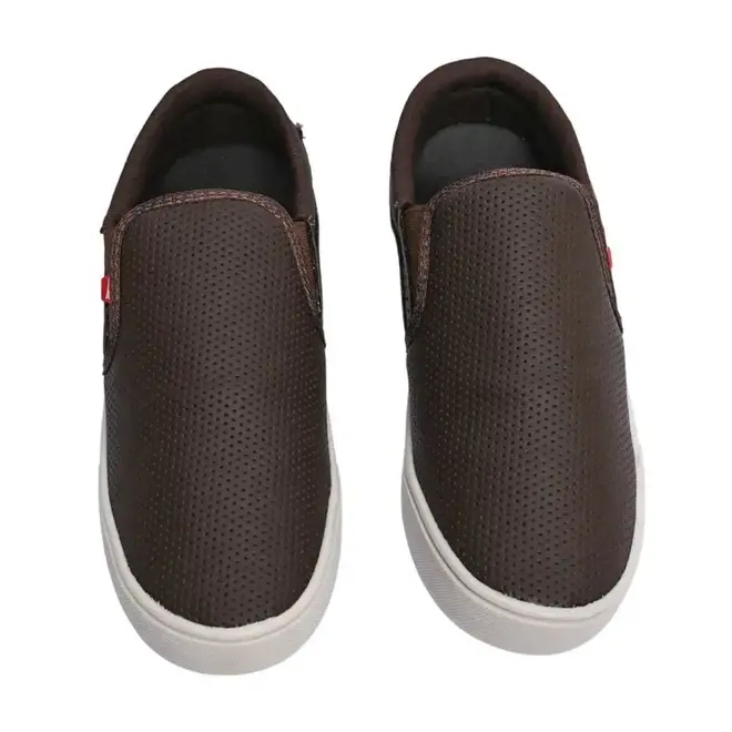 Tênis Slip On Masculino Rayon - Café