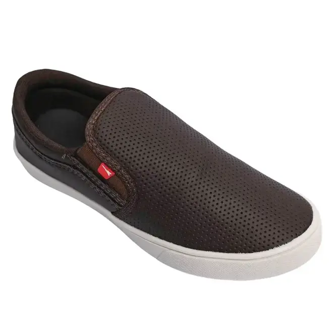 Tênis Slip On Masculino Rayon - Café