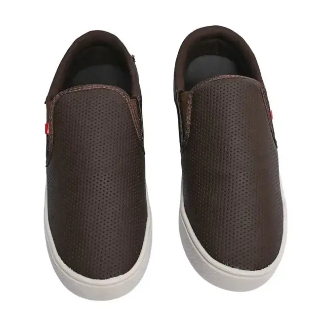 Tênis Slip On Masculino Rayon - Café