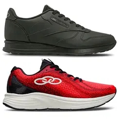 Kit Olympikus 1 Tênis  Challenger 4 e 1 Tênis Jogging 100