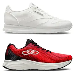 Kit Olympikus 1 Tênis  Challenger 4 e 1 Tênis Jogging 100