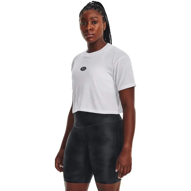 Camiseta de Treino Feminina Under Armour Branded Logo Crop SS