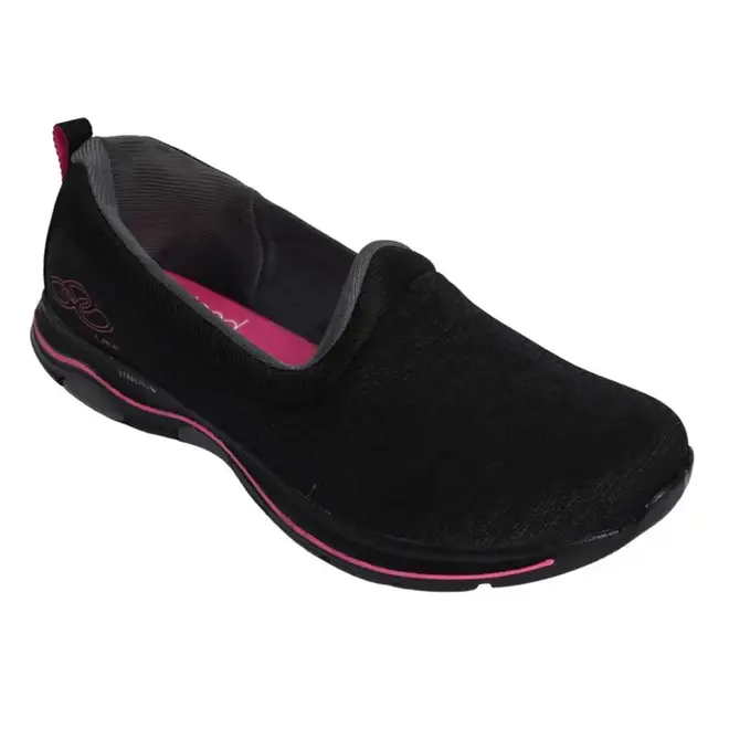 Tênis Esportivo Feminino Olympikus Like - Preto/Rosa