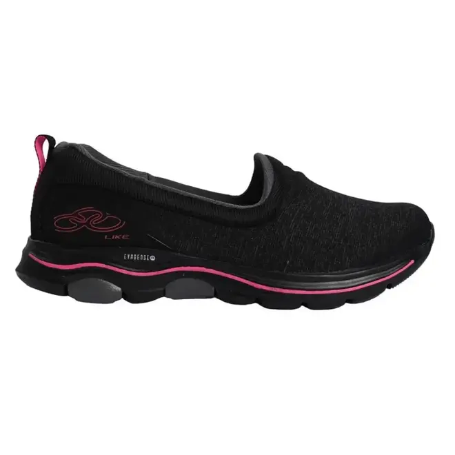 Tênis Esportivo Feminino Olympikus Like - Preto/Rosa