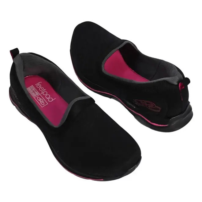 Tênis Esportivo Feminino Olympikus Like - Preto/Rosa