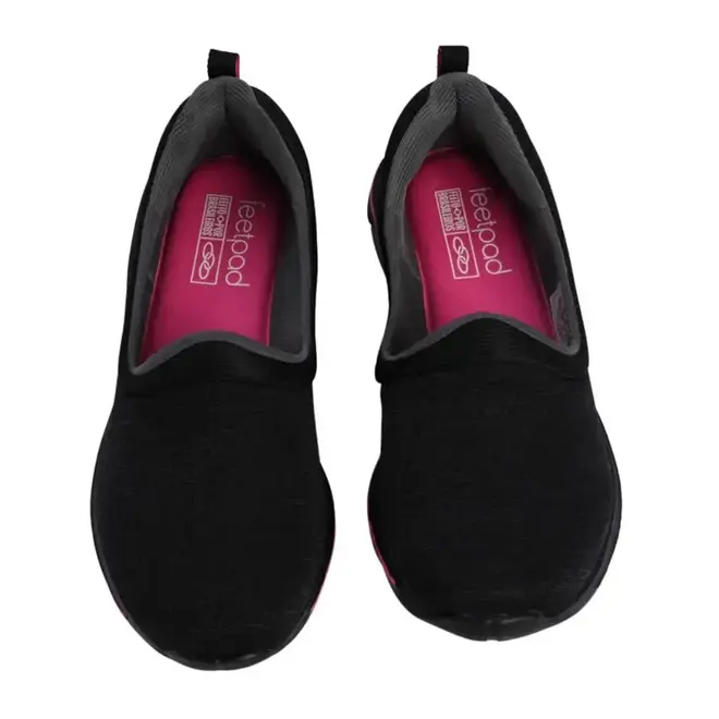 Tênis Esportivo Feminino Olympikus Like - Preto/Rosa