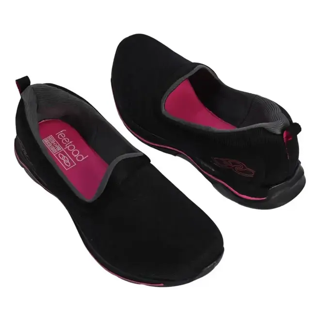Tênis Esportivo Feminino Olympikus Like - Preto/Rosa