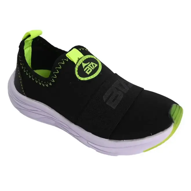 Tênis Casual Masculino Infantil Batatinha - Preto/Verde