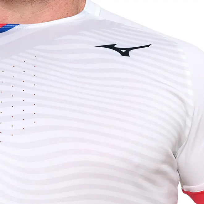 Camiseta de Tennis Mizuno Shadow Graphic Masculina