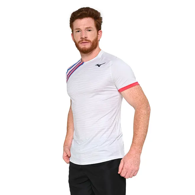 Camiseta de Tennis Mizuno Shadow Graphic Masculina