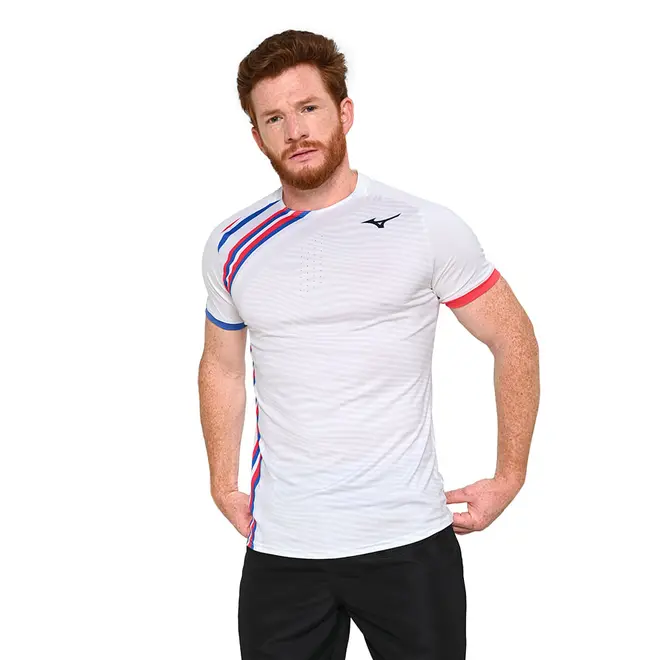 Camiseta de Tennis Mizuno Shadow Graphic Masculina