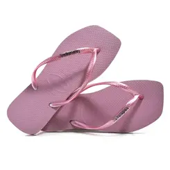 Chinelo Feminino Havaianas Slim Square Rosa 4148257