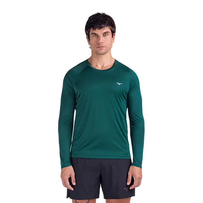 Camiseta Manga Longa de Corrida Mizuno Pro UV 2 Masculina