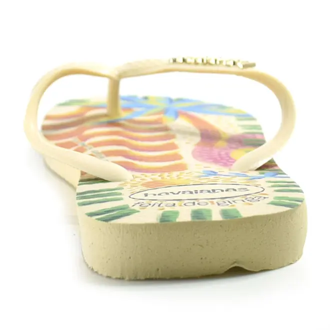 Chinelo Feminino Top Ginga Havaianas Creme 4150326