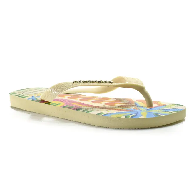 Chinelo Feminino Top Ginga Havaianas Creme 4150326