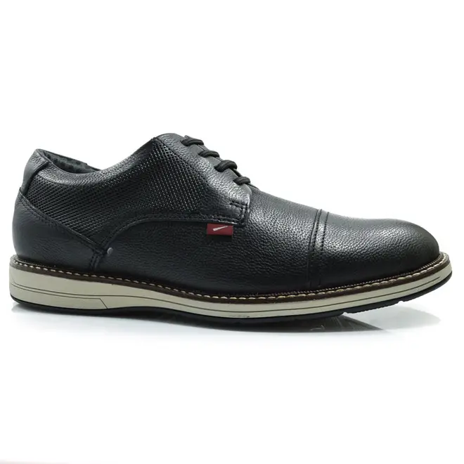 Sapato Social de Couro Ferracini Kingston Preto 6151