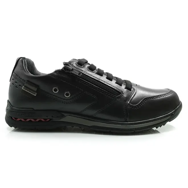 Sapatênis Masculino de Couro Pegada Preto 114858