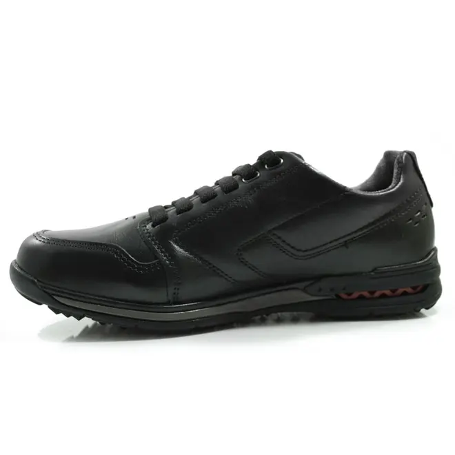 Sapatênis Masculino de Couro Pegada Preto 114858