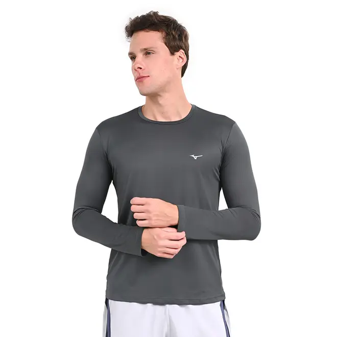 Camiseta Manga Longa de Treino Masculina Mizuno Nirvana