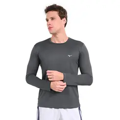 Camiseta Manga Longa de Treino Masculina Mizuno Nirvana