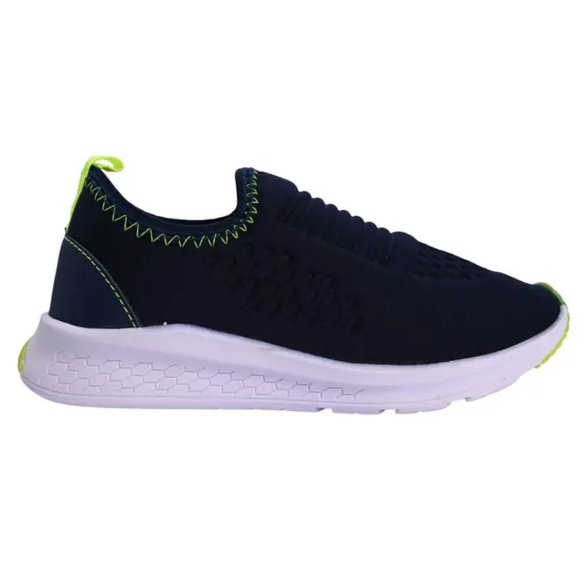 Tênis Casual Juvenil Batatinha Marinho/Verde Masculino