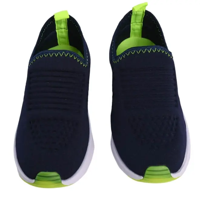 Tênis Casual Juvenil Batatinha Marinho/Verde Masculino