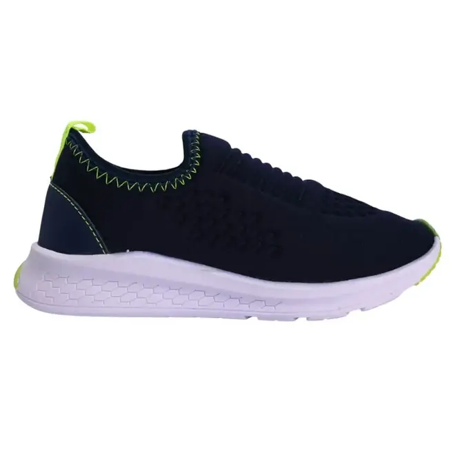 Tênis Casual Juvenil Batatinha Marinho/Verde Masculino