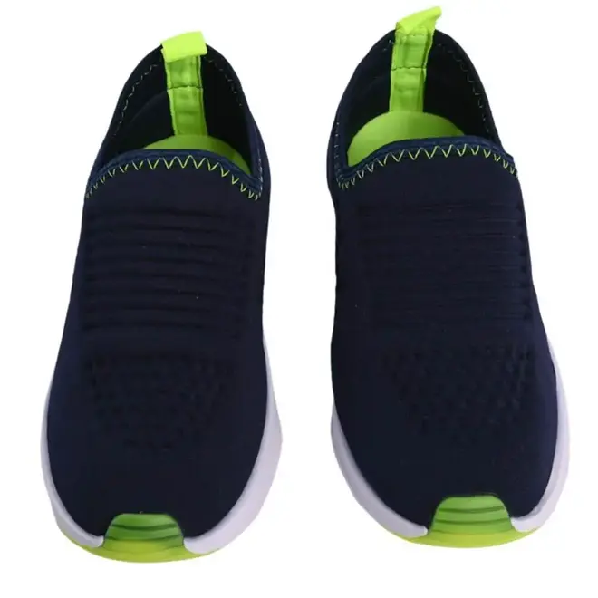 Tênis Casual Juvenil Batatinha Marinho/Verde Masculino