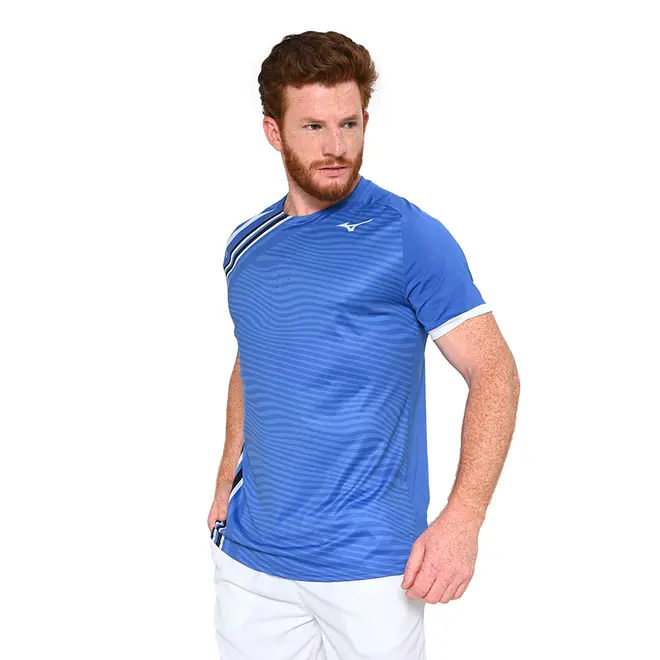 Camiseta de Tennis Mizuno Shadow Graphic Masculina