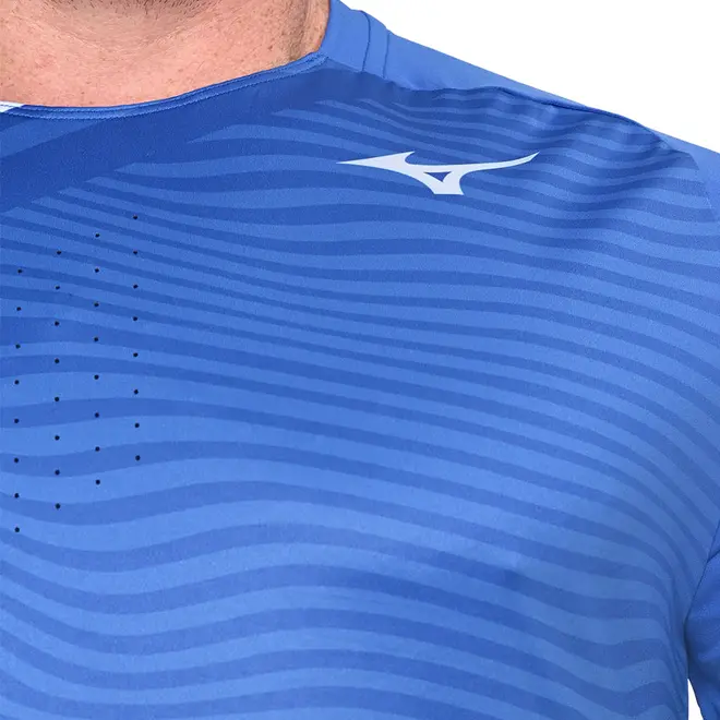 Camiseta de Tennis Mizuno Shadow Graphic Masculina